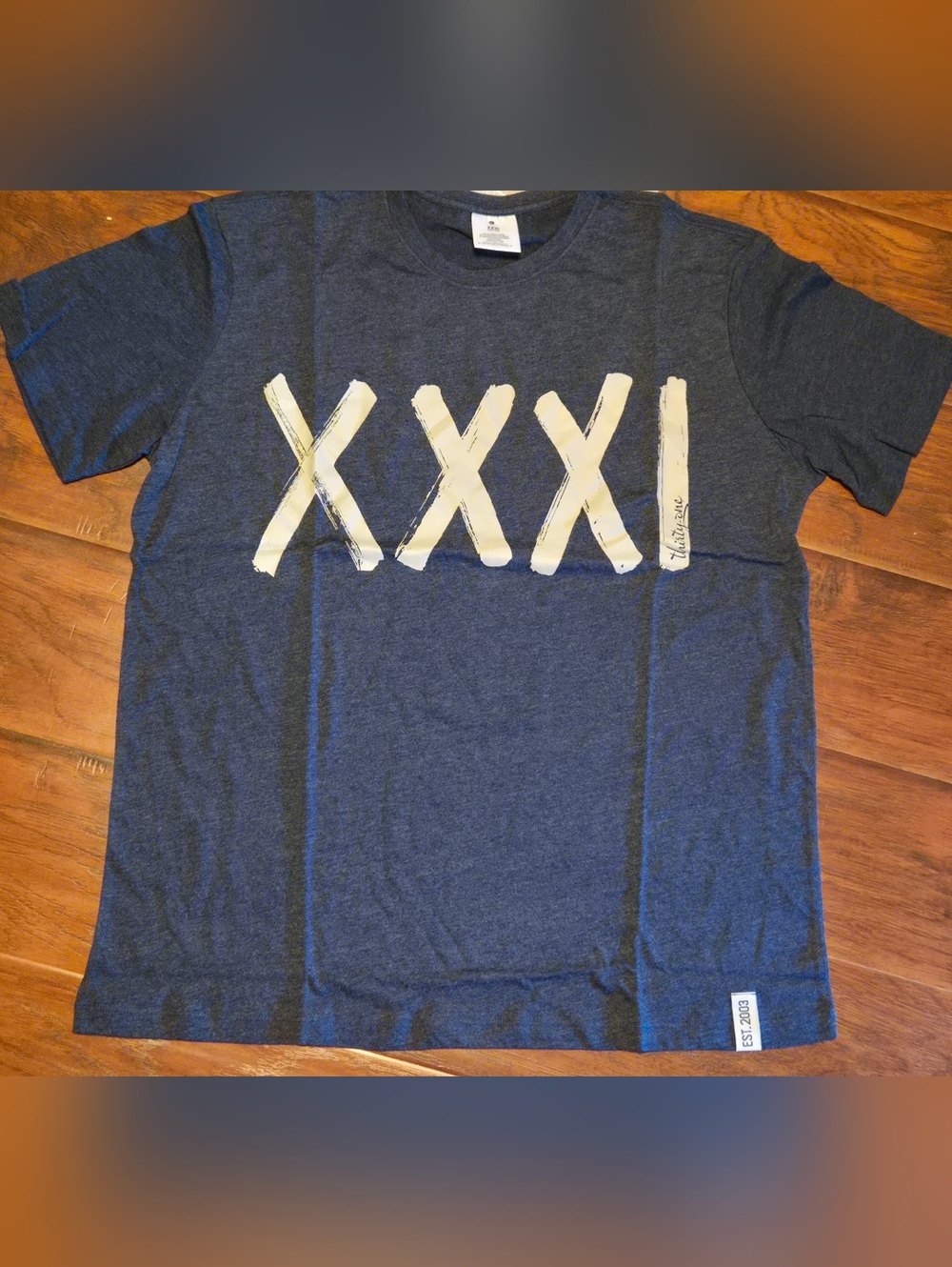 Thirty-one XXXI 31 unisex tee navy/grey Large